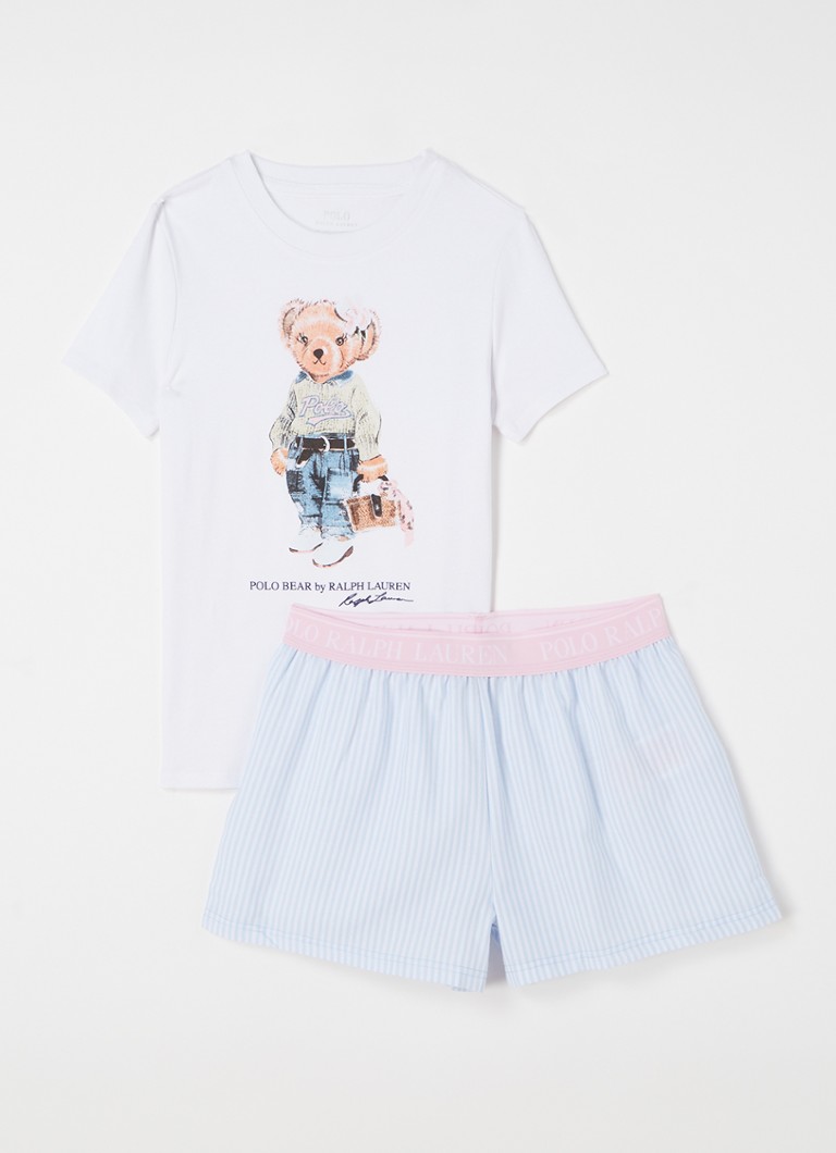 Ralph Lauren - Pyjama avec imprimé logo - Blanc