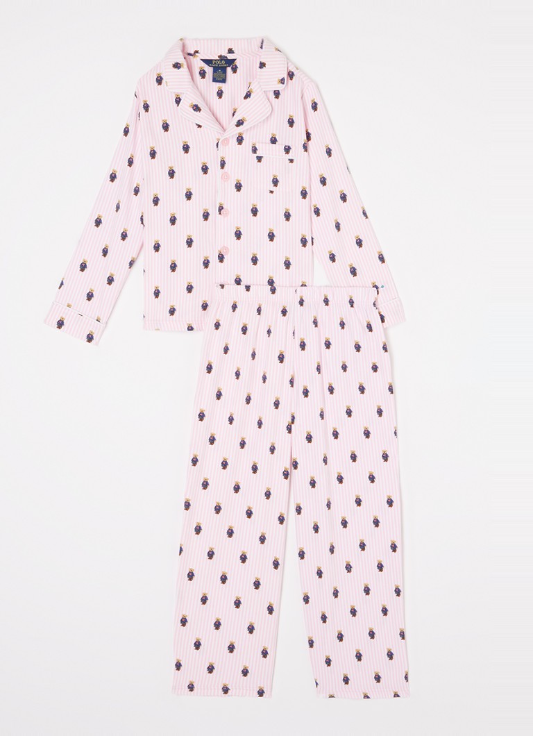 Ralph Lauren - Pyjamaset met logoprint - Roze