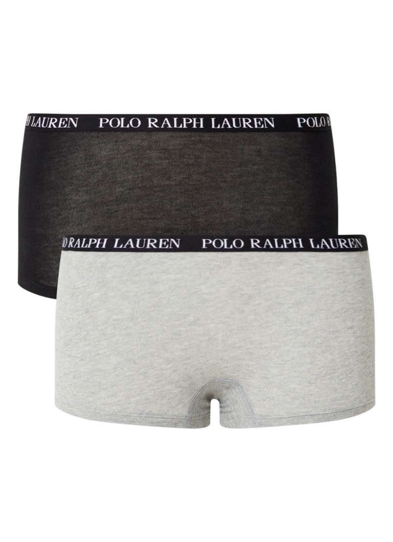 Ralph Lauren - Shorty met logoband in 2-pack - Zwart