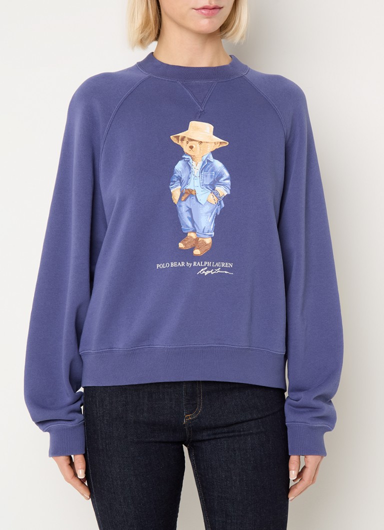 Ralph Lauren - Sweater met logoprint - Staalblauw