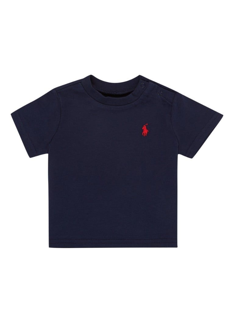 Ralph Lauren - T-shirt met logoborduring - Donkerblauw