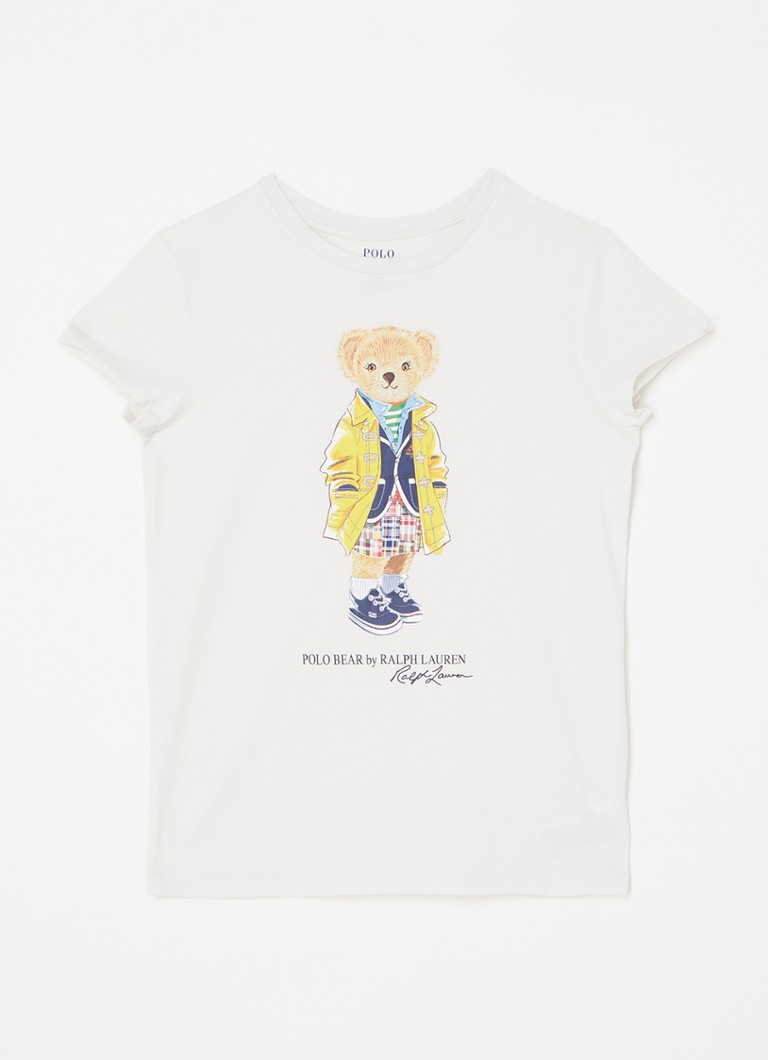 Ralph Lauren - T-shirt met logoprint  - Zand