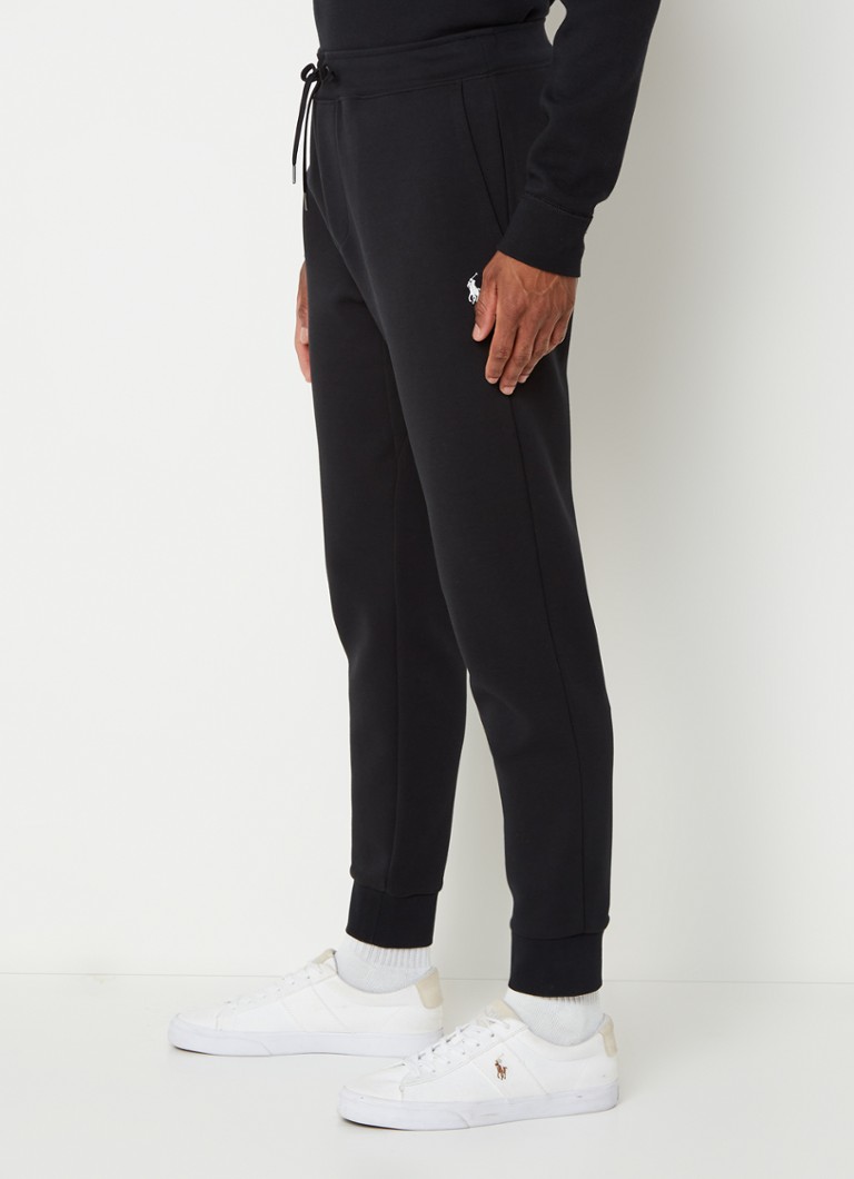 Ralph Lauren Tapered joggingbroek met logo • Polo Black Zwart