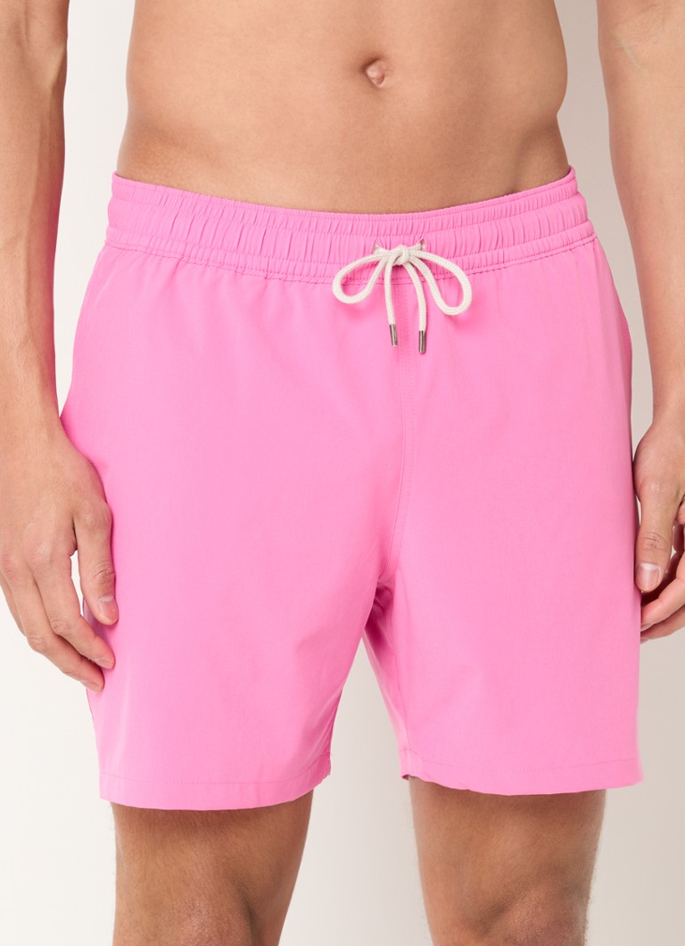 Ralph Lauren - Traveler zwemshorts met logoborduring - Fuchsia