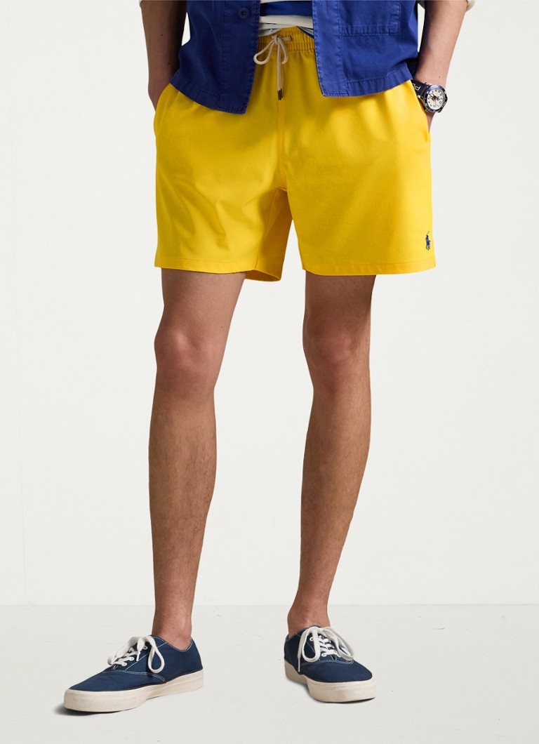Ralph Lauren - Zwemshorts met steekzakken en logoborduring - Yellow Fin / Geel
