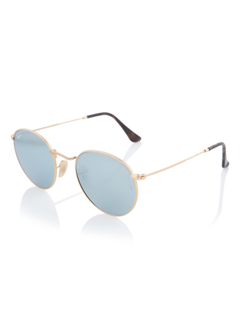 Ray-Ban - Lunettes de Soleil Rondes RB3447N - Or