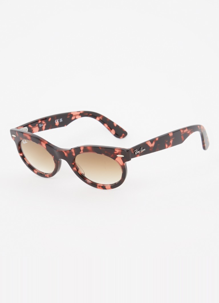 Ray-Ban - Wayfarer Oval zonnebril RB2242 - Cranberryrood