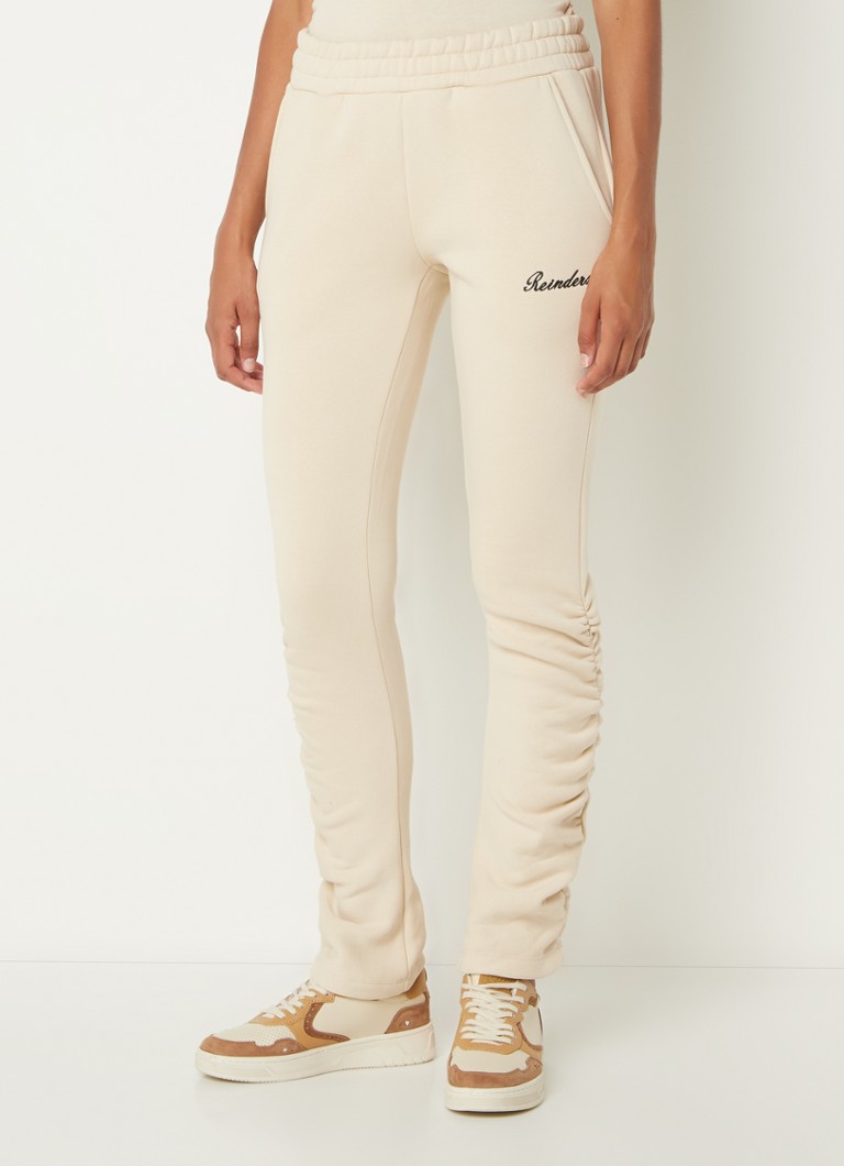 De Bijenkorf Femme Vêtements Pantalons & Jeans Pantalons Joggings Pantalon de jogging court taille haute coupe slim avec imprimé léopard 
