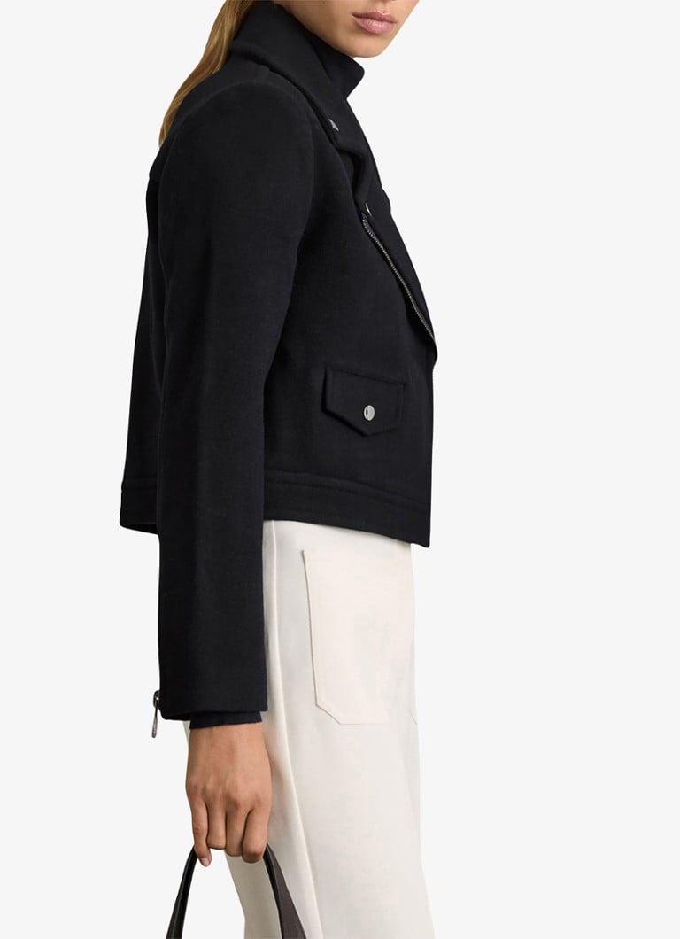 Reiss - Arlow jack in wolblend - Donkerblauw