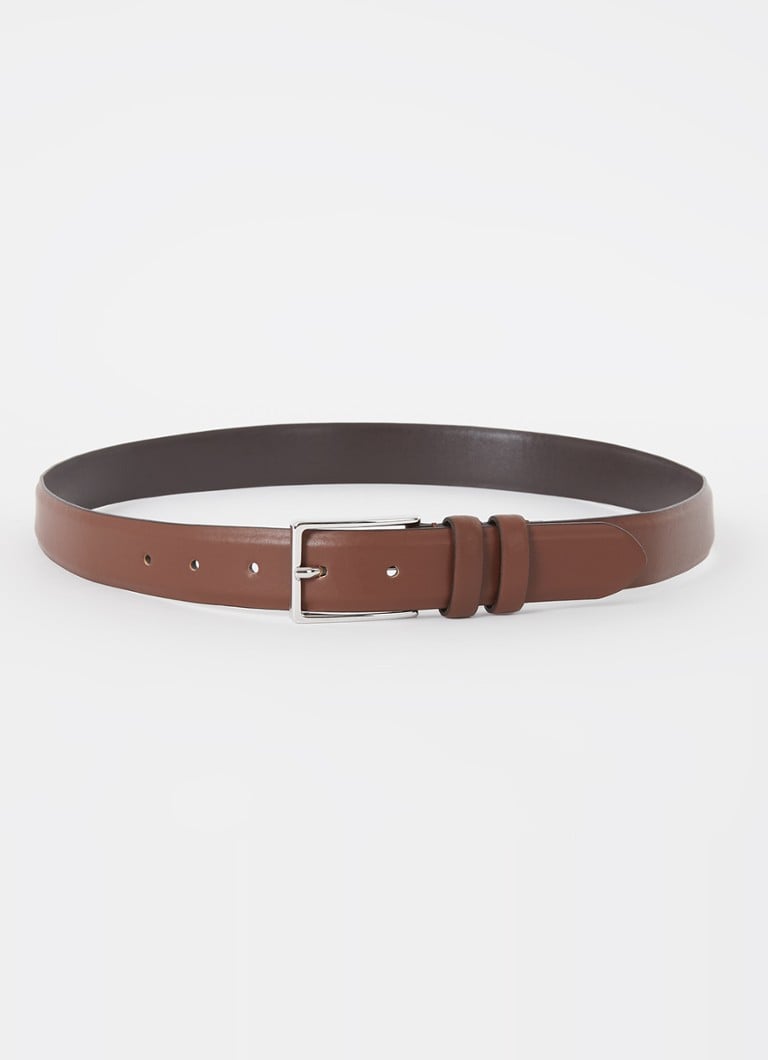 Reiss - Dante riem van leer  - Hazelnootbruin