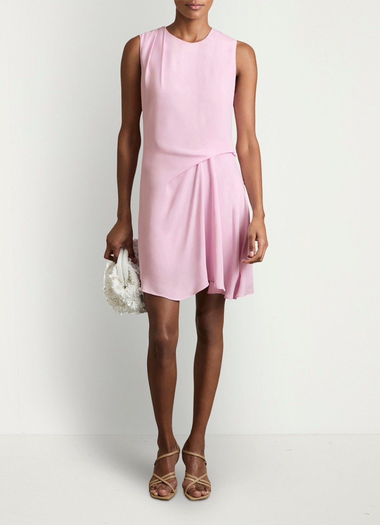 Reiss Elina mini-jurk met drapering • Roze •