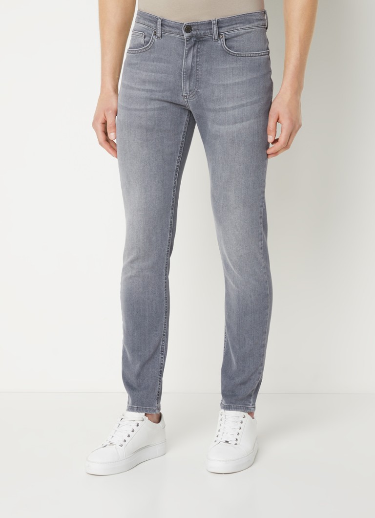 Reiss - Harry slim fit jeans in lyocellblend met gekleurde wassing - Grijs