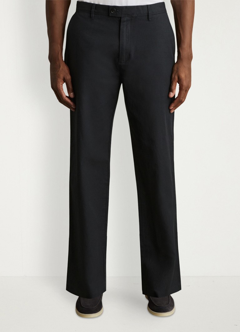 Reiss - Shade regular fit pantalon in linnenblend - Donkerblauw