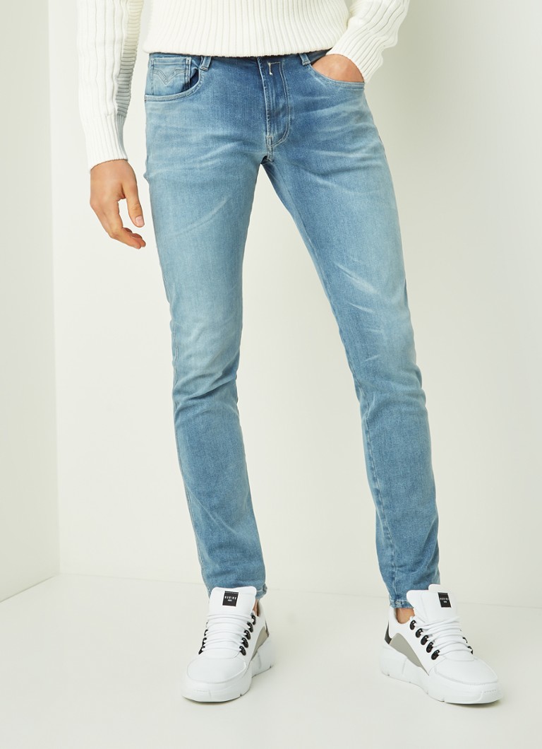 vangst Sluier Caius Replay Anbass slim fit jeans met stretch • Indigo • deBijenkorf.be
