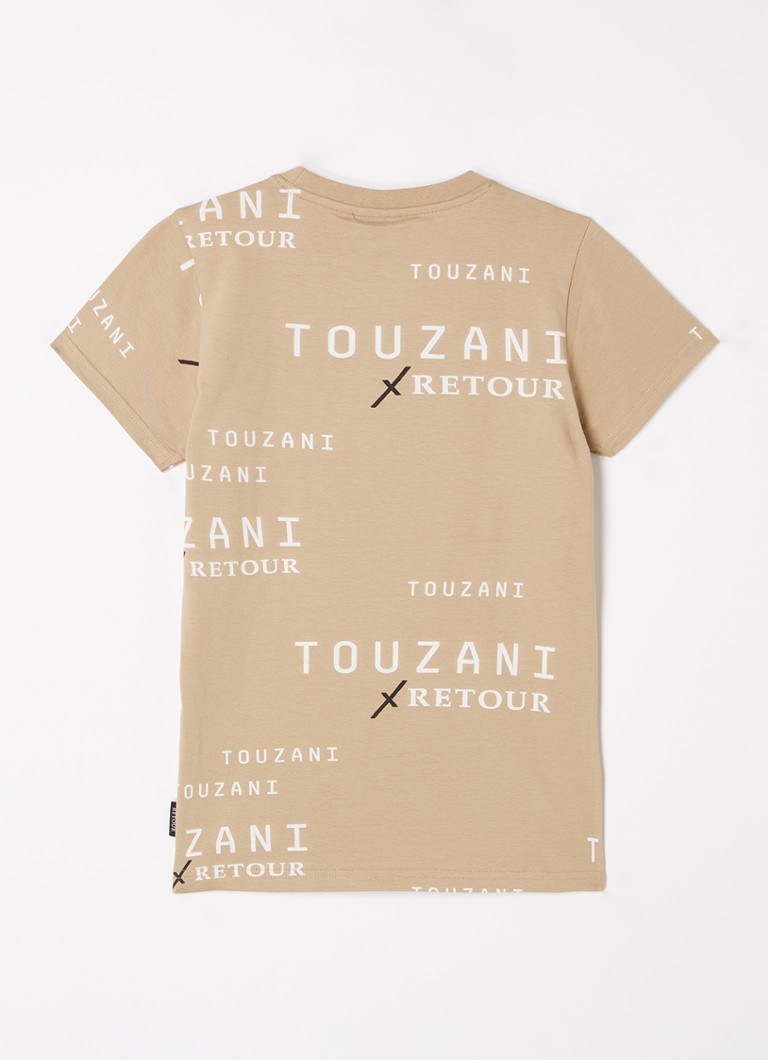 een paar Vegetatie caravan Retour Jeans Touzani T-shirt met print • Beige • deBijenkorf.be