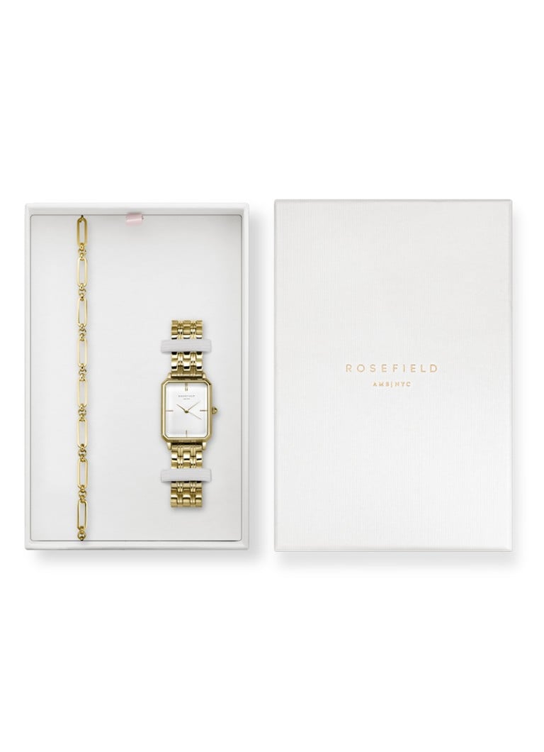 Rosefield - The Octagon giftset horloge OWGSG-X269 - Goud