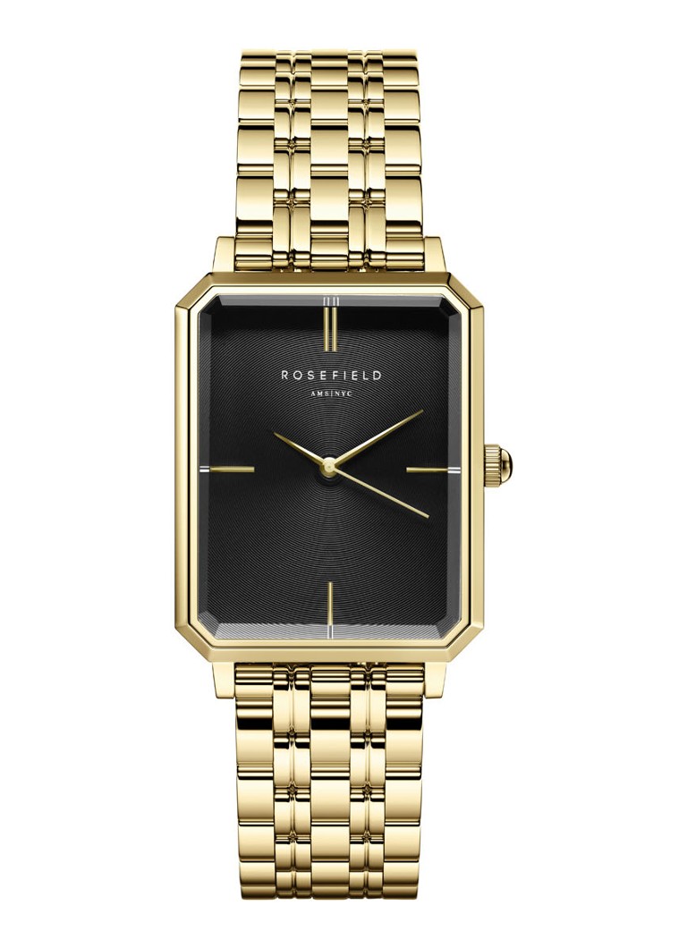 Rosefield - The Octagon horloge OWSS OBSSG-O47 - Geelgoud