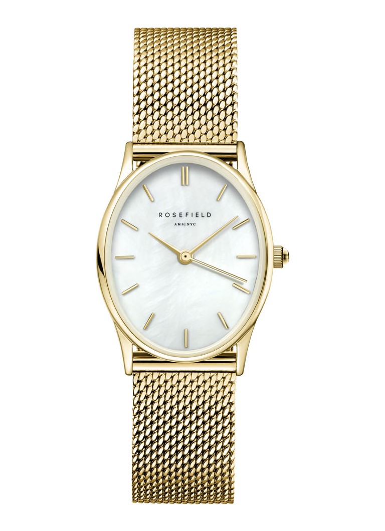 Rosefield - The Oval horloge OWGMG-OV10 - Goud