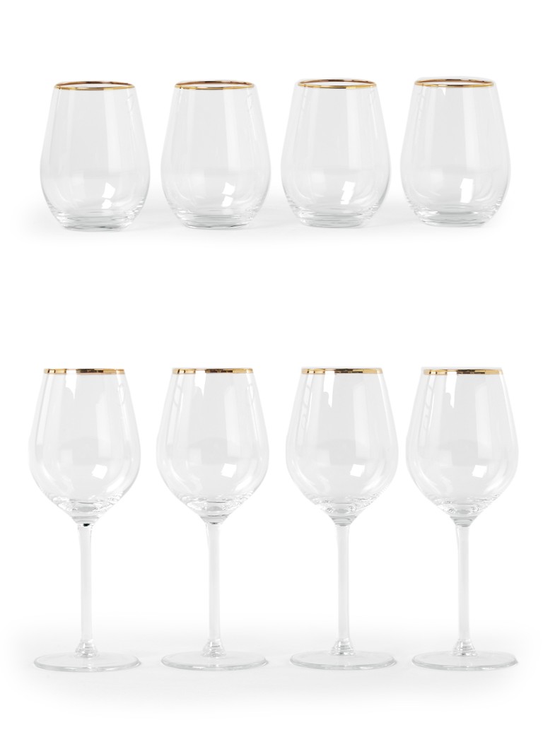 Royal Leerdam - Ensemble de 8 verres Skylen - Transparent