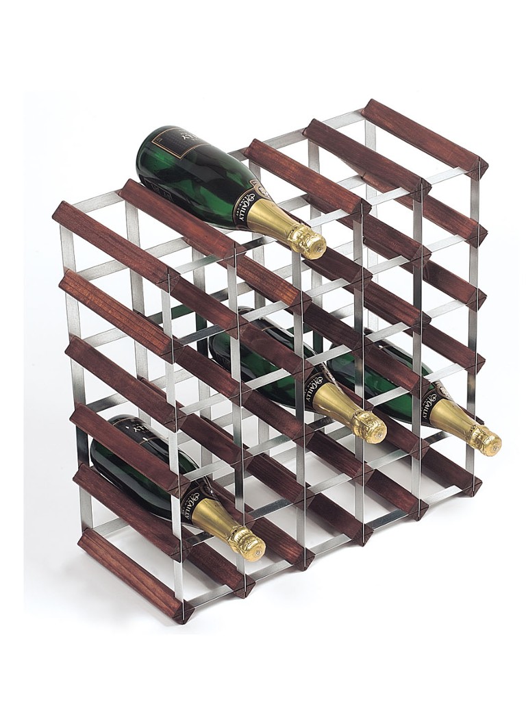 RTA - Casier à vin en bois pour 30 bouteilles - Marron foncé