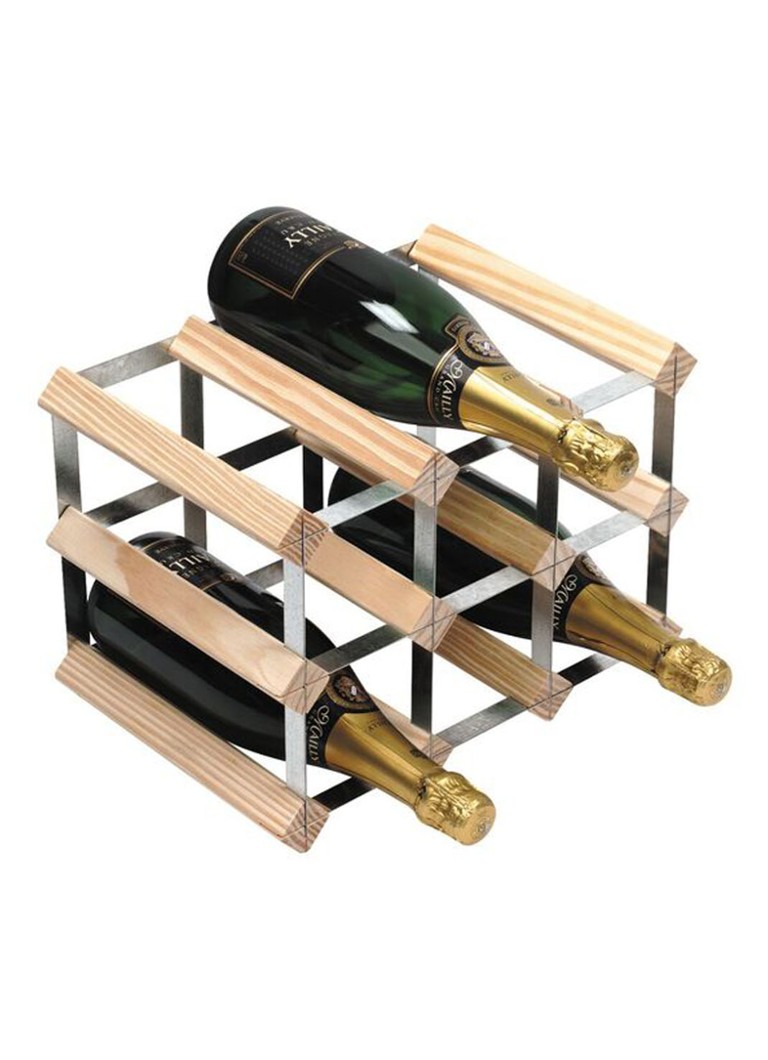 RTA - Casier à vin en bois pour 9 bouteilles - Marron clair