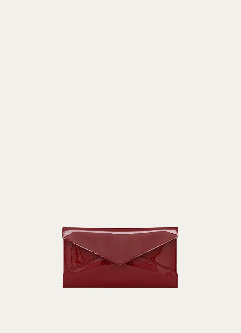 Saint Laurent - Letter clutch van kalfsleer - Rood