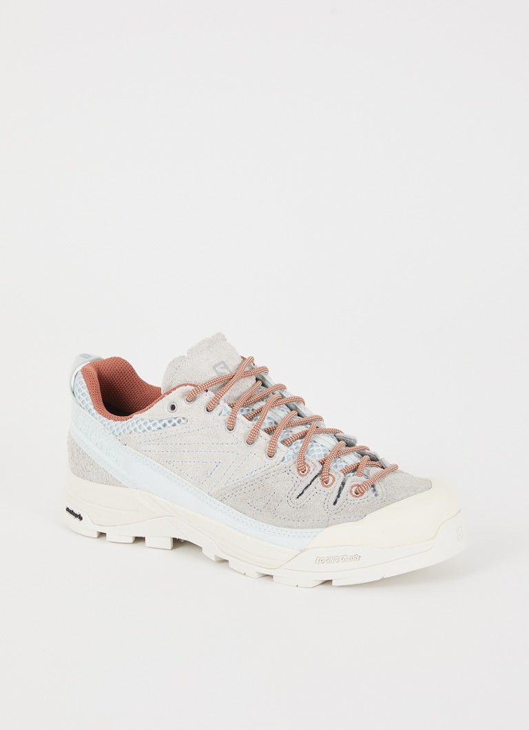 Salomon - X-Alp sneaker van suède met mesh details - Grijs