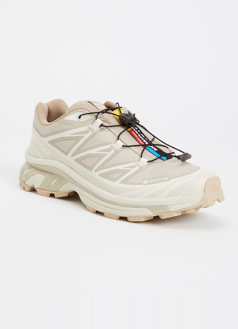 Salomon - XT-6 GTX sneaker met mesh details - Beige