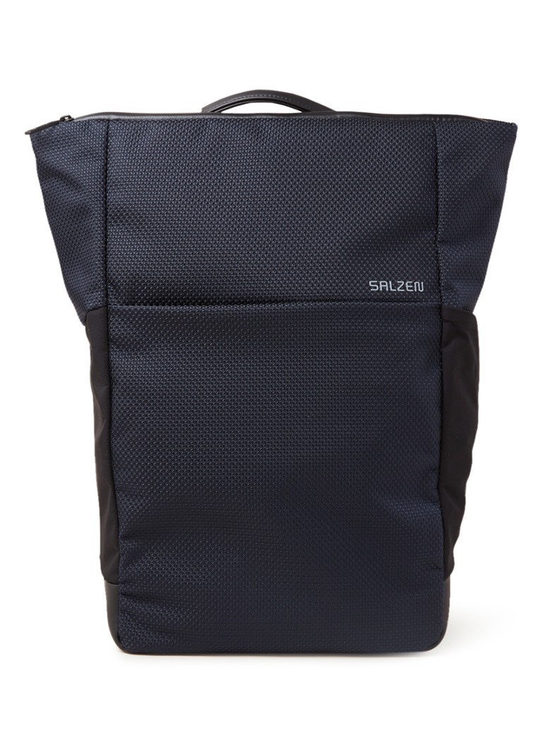 Salzen - Sac à dos avec compartiment pour ordinateur portable de 15 pouces  - Bleu foncé