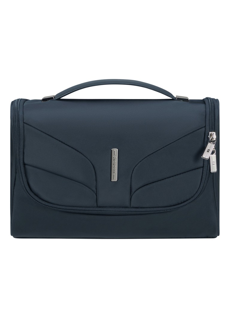 Samsonite - Attrix toilettas met logo - Staalblauw