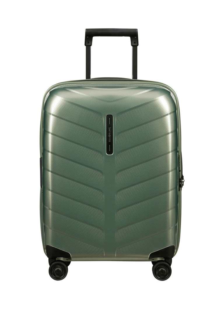Samsonite - Attrix vergootbare spinner 55 cm - Olijfgroen