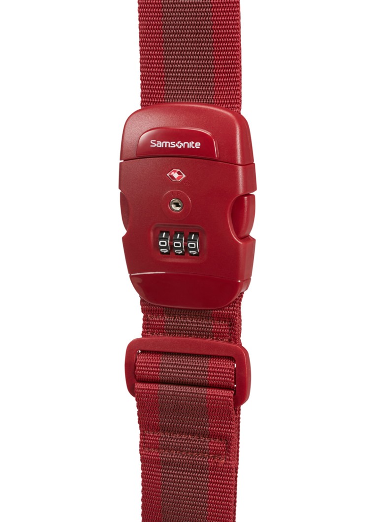 Samsonite - Kofferriem  - Steenrood