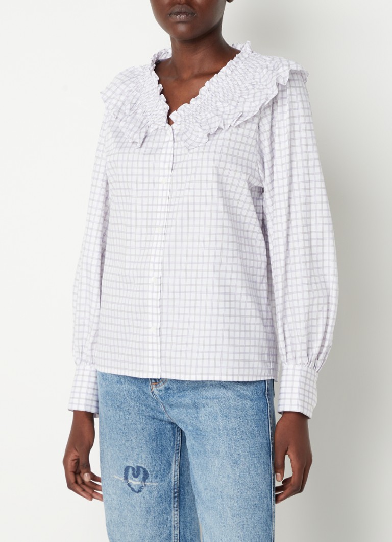Blouse à Volants Alexander McQueen - Taille 40 EU - Couleur Chair (coton/soie) - Occasion Très Bon état