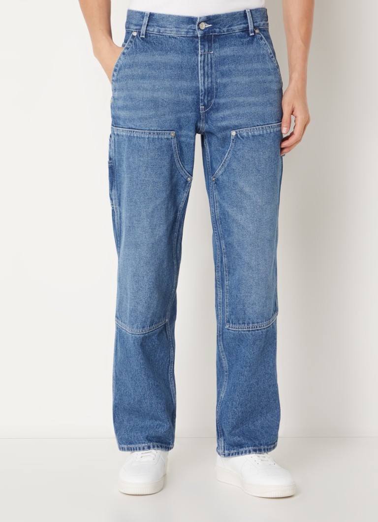 Sandro - Straight leg jeans met medium wassing  - Indigo