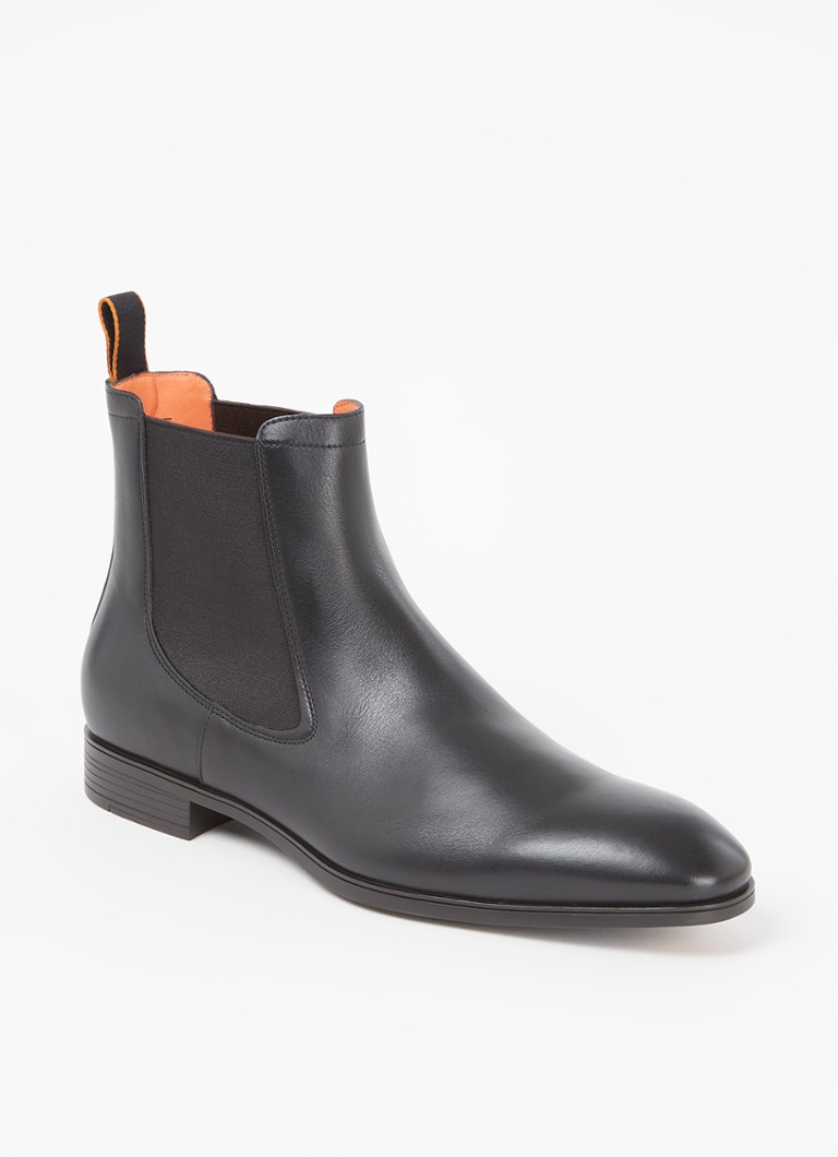 Santoni - Bottes Chelsea en cuir - Noir