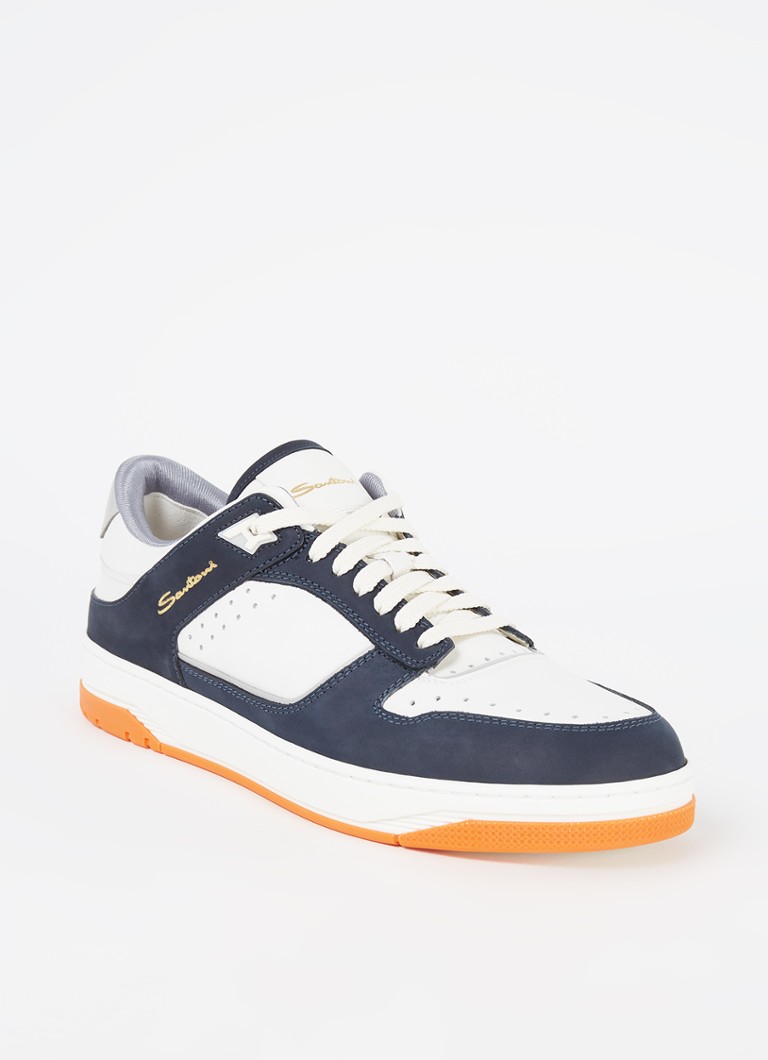 Sneaker van leer • Blauw • deBijenkorf.be