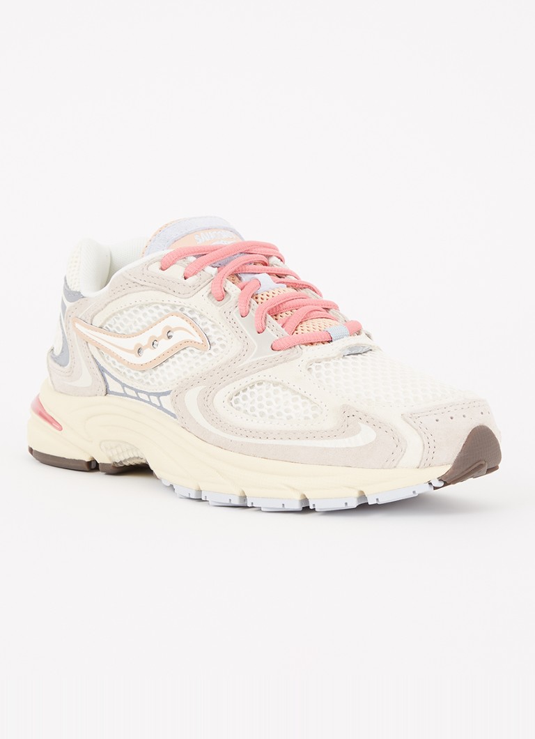 Saucony - Progrid Omni 9 sneaker met suède details - Beige
