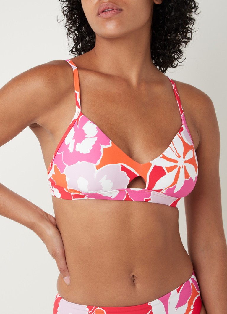 Seafolly - Sun Dancer bralette bikinitop met uitneembare vulling - Roze