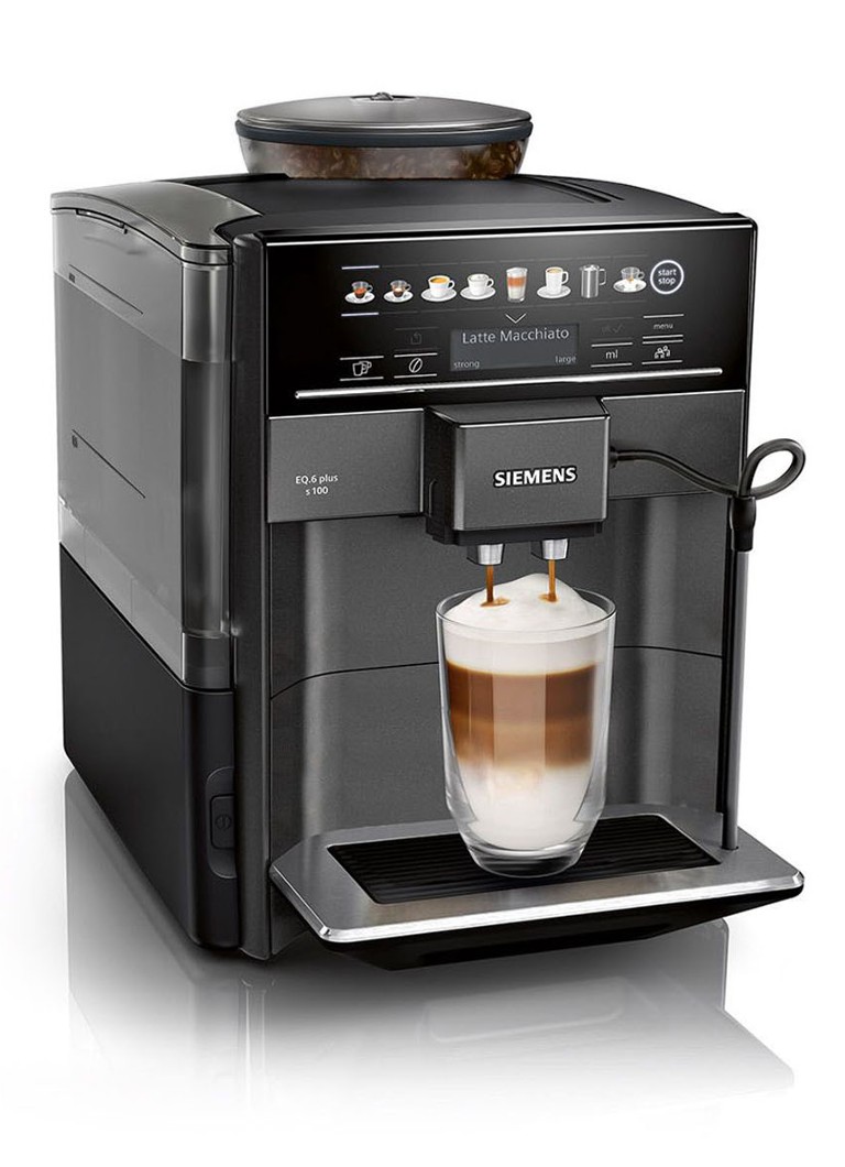 Siemens - EQ.6 plus s100 espressomachine TE651319RW - Zwart