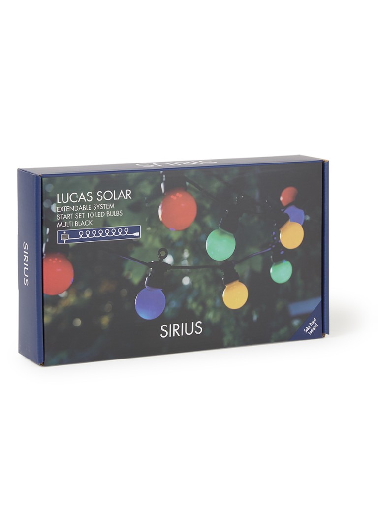 Sirius - Kit de démarrage Lucas Solar Multi Light Cord 3 mètres - Multicouleur