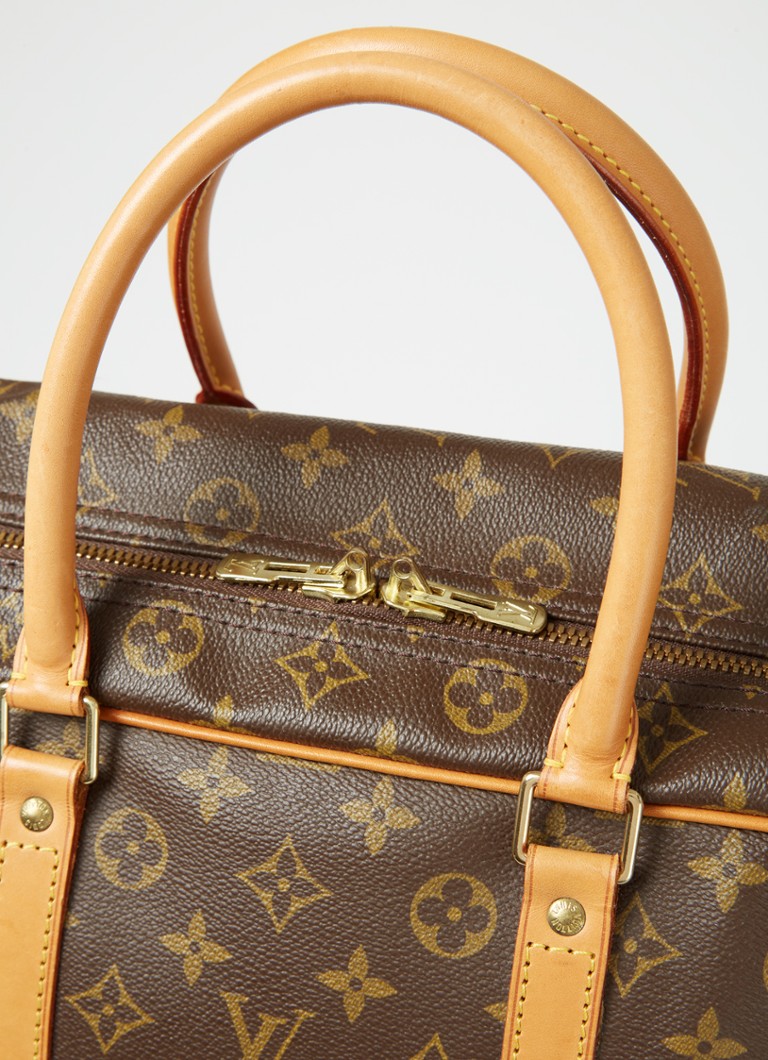 LOUIS VUITTON Dames Jas/Mantel Leer in Bruin in Maat: L