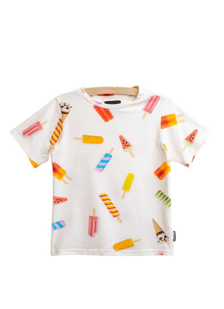 Snurk - Popsicles pyjamatop met print - Wit