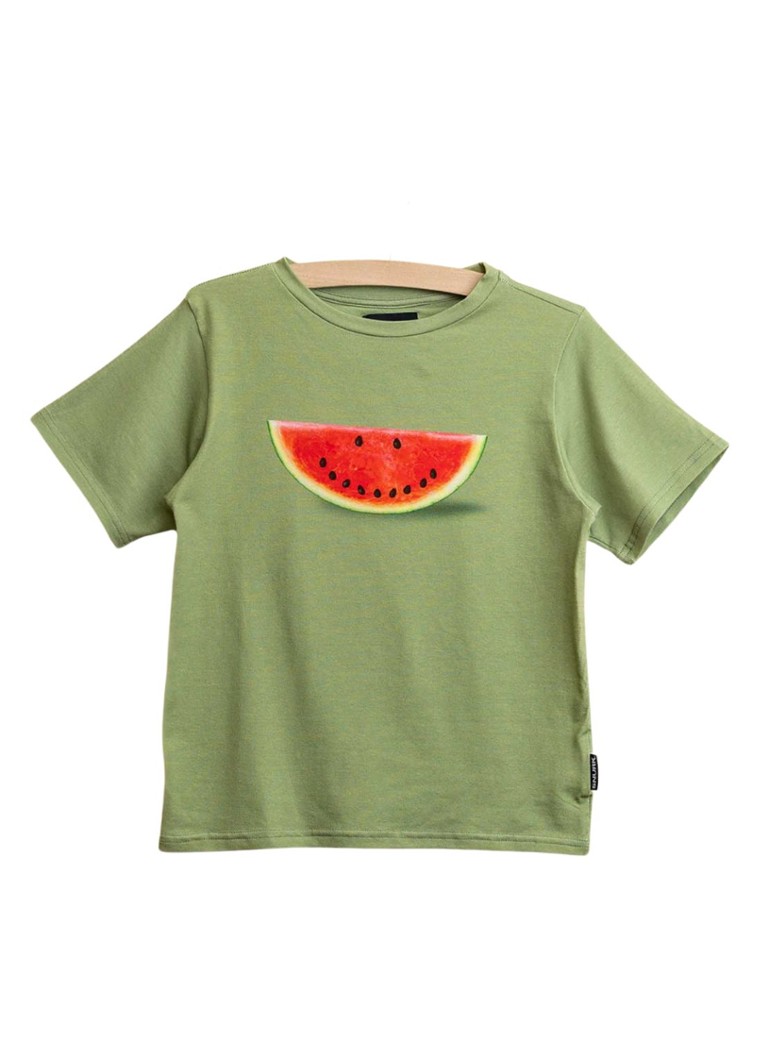Snurk - Watermelon pyjamatop met print - Groen