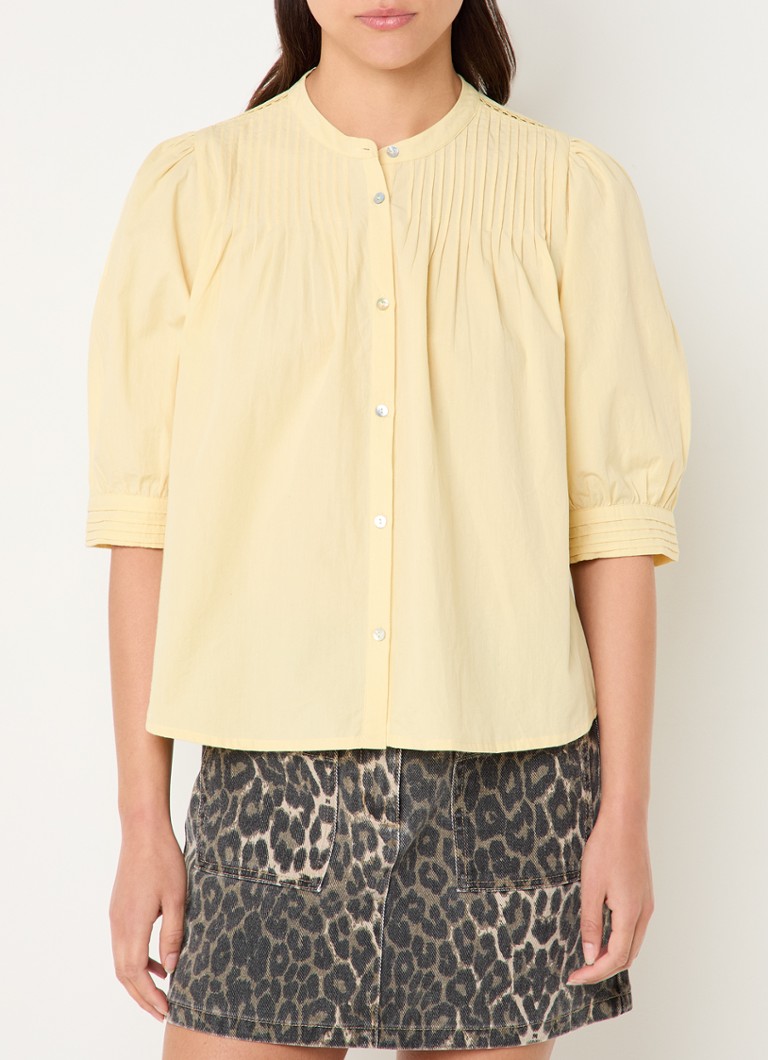 Sofie Schnoor - Gisele blouse met plooien - Geel