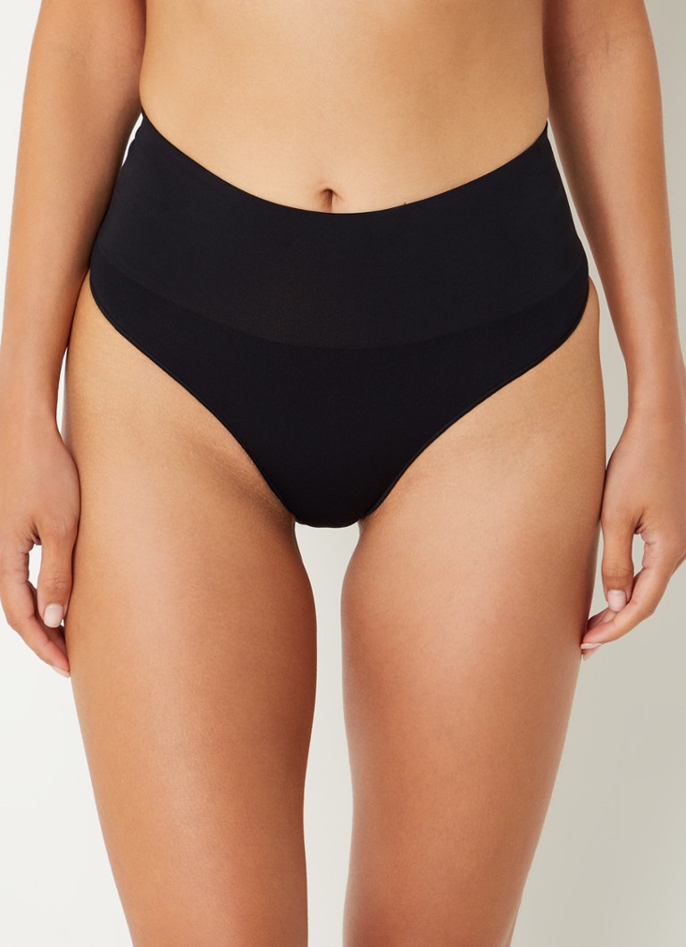 SPANX - Ecocare naadloze corrigerende string - Zwart