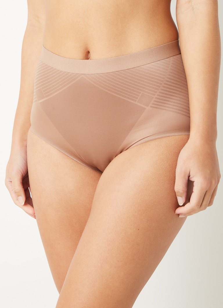 SPANX - Thinstincts 2.0 high waisted naadloze corrigerende slip - Taupe