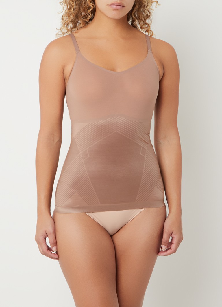 SPANX - Thinstincts corrigerende naadloze tanktop - Lichtbruin