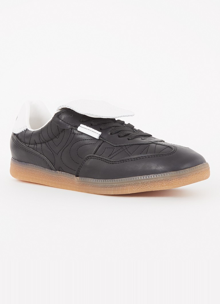 Steve Madden - Emporia sneaker van leer met quilt patroon - Zwart