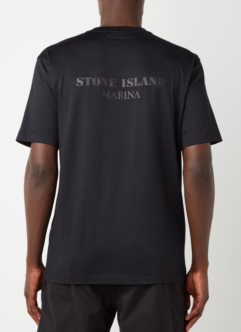 Implicaties onderbreken rechtop Stone Island 211X3 T-shirt met backprint • Zwart • deBijenkorf.be