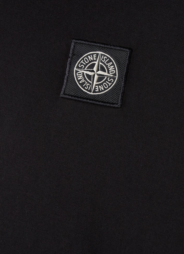 Hoe De controle krijgen Verbonden Stone Island 24113 T-shirt met logopatch • Zwart • deBijenkorf.be
